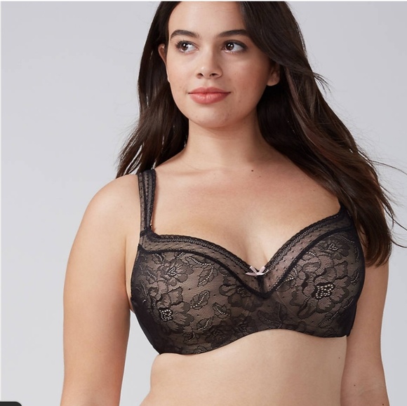 Cacique Other - Modern Lace Balconette Bra 38H Cacique Other - Modern Lace Balconette Bra 38H
